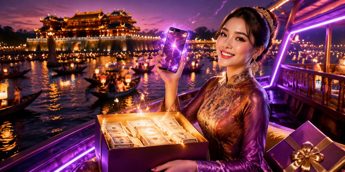 Không khí Huế buổi tối minh họa hoạt động giải thưởng theo mùa trên mobile